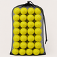 Modern tennis ball set with clean athletic styling and practical carry bag for court transportation