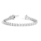 Premium white sapphire heart tennis bracelet designed for refined luxury styling and elegant everyday wear