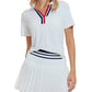 Women's high-end tennis dress designed for movement, comfort, and timeless court style with a flattering performance silhouette.