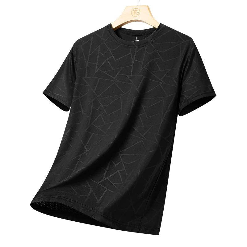 Men's tennis apparel shirt with lightweight breathable fabric, flexible fit, and premium construction for tennis activity.