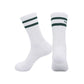 Premium athletic socks designed for tennis lifestyle wear shown in a clean luxury footwear composition