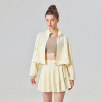 Lifestyle tennis outfit designed with sophisticated sporting aesthetics and elevated modern comfort