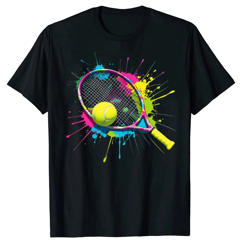 Premium tennis graphic t-shirt designed for sport-inspired everyday wear with modern court lifestyle appeal.