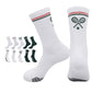 Close-up of premium tennis socks styled with sneakers in an elegant tennis-inspired lifestyle setting