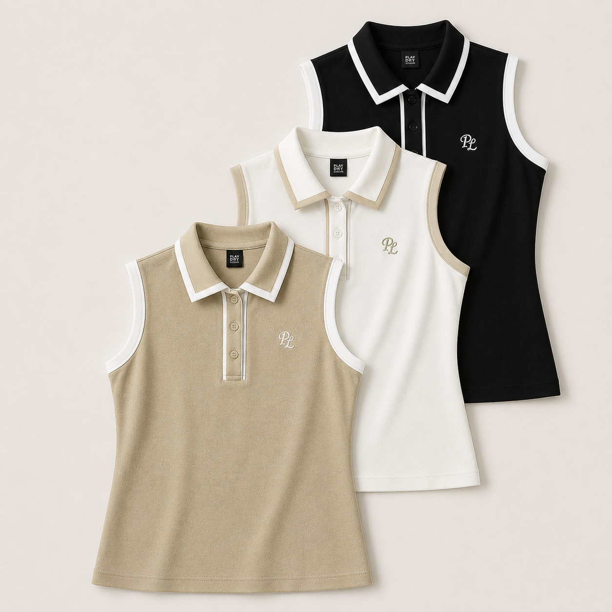 Close-up detail of premium tennis polo collar featuring refined stitching, structured finish, and performance-inspired craftsmanship for modern tennis lifestyle wear.