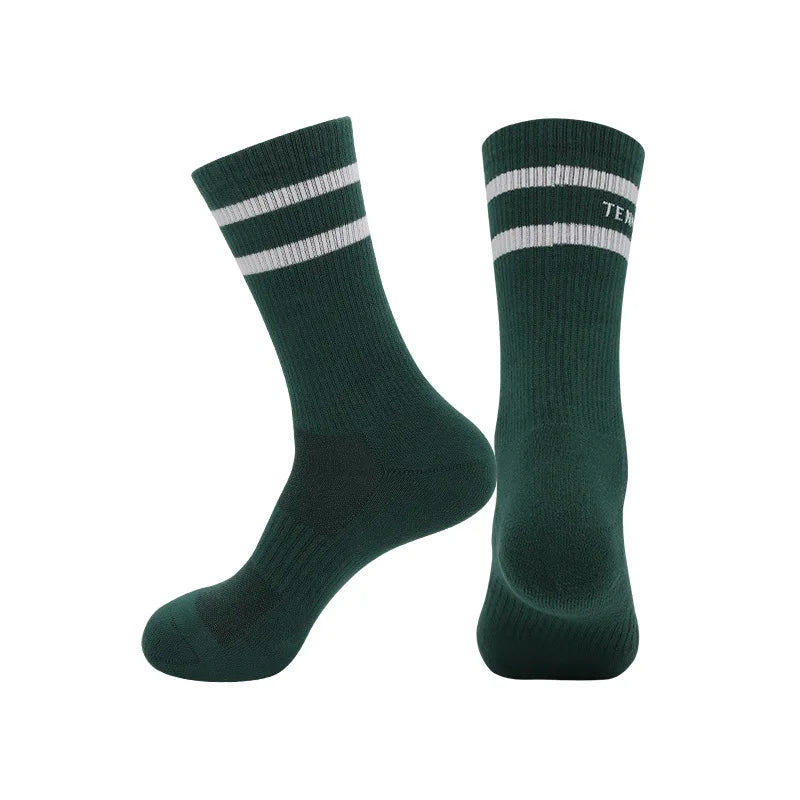 Luxury tennis socks paired with sneakers in a minimalist sport-inspired editorial fashion scene
