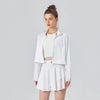 Editorial tennis clothing look featuring tailored fit premium fabric feel and timeless sporting style