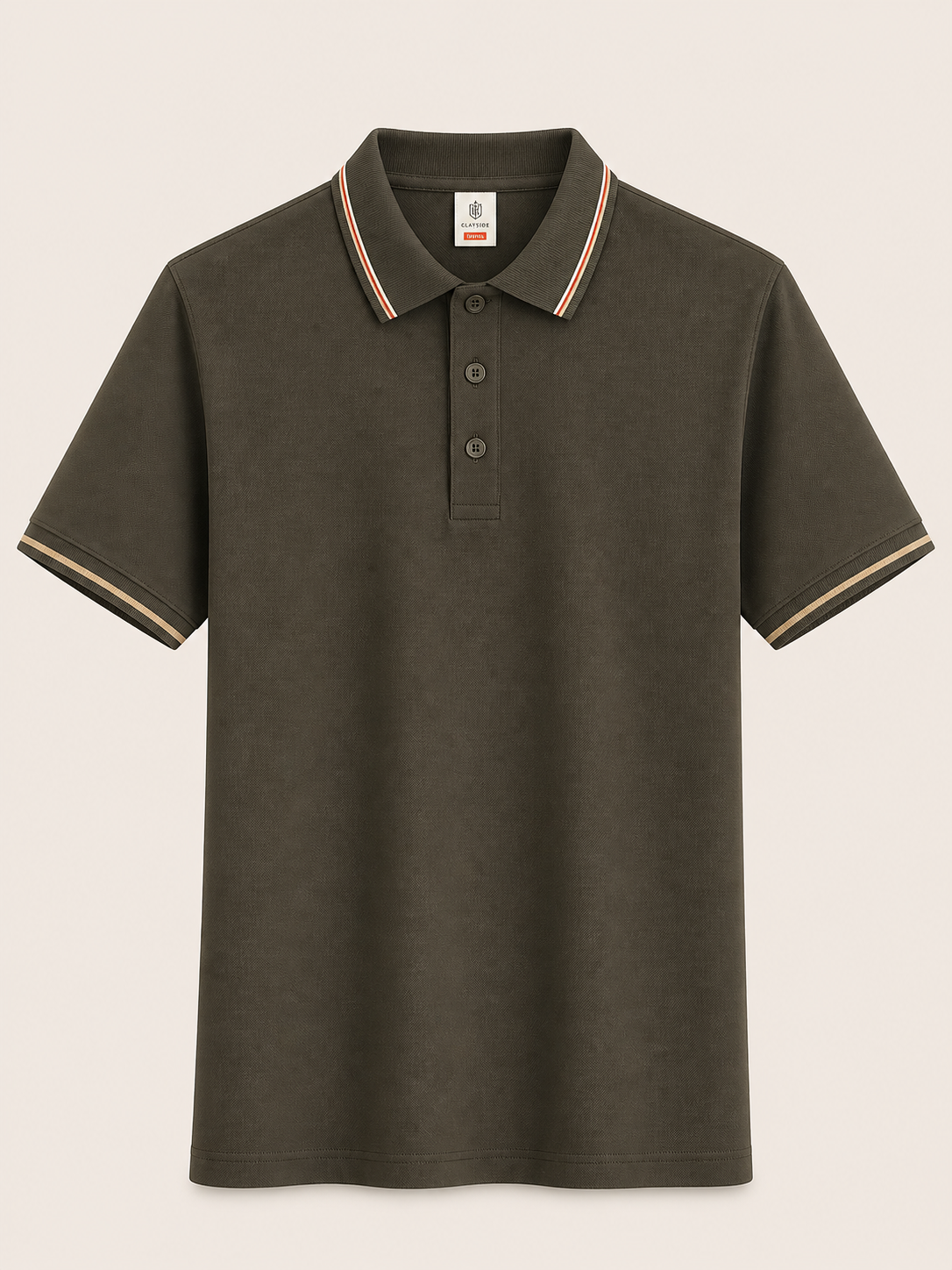 Clayside Club premium women's tennis polo shirt with tailored fit and contrast tipped collar