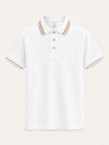 Clayside Club premium women's tennis polo shirt with tailored fit and contrast tipped collar