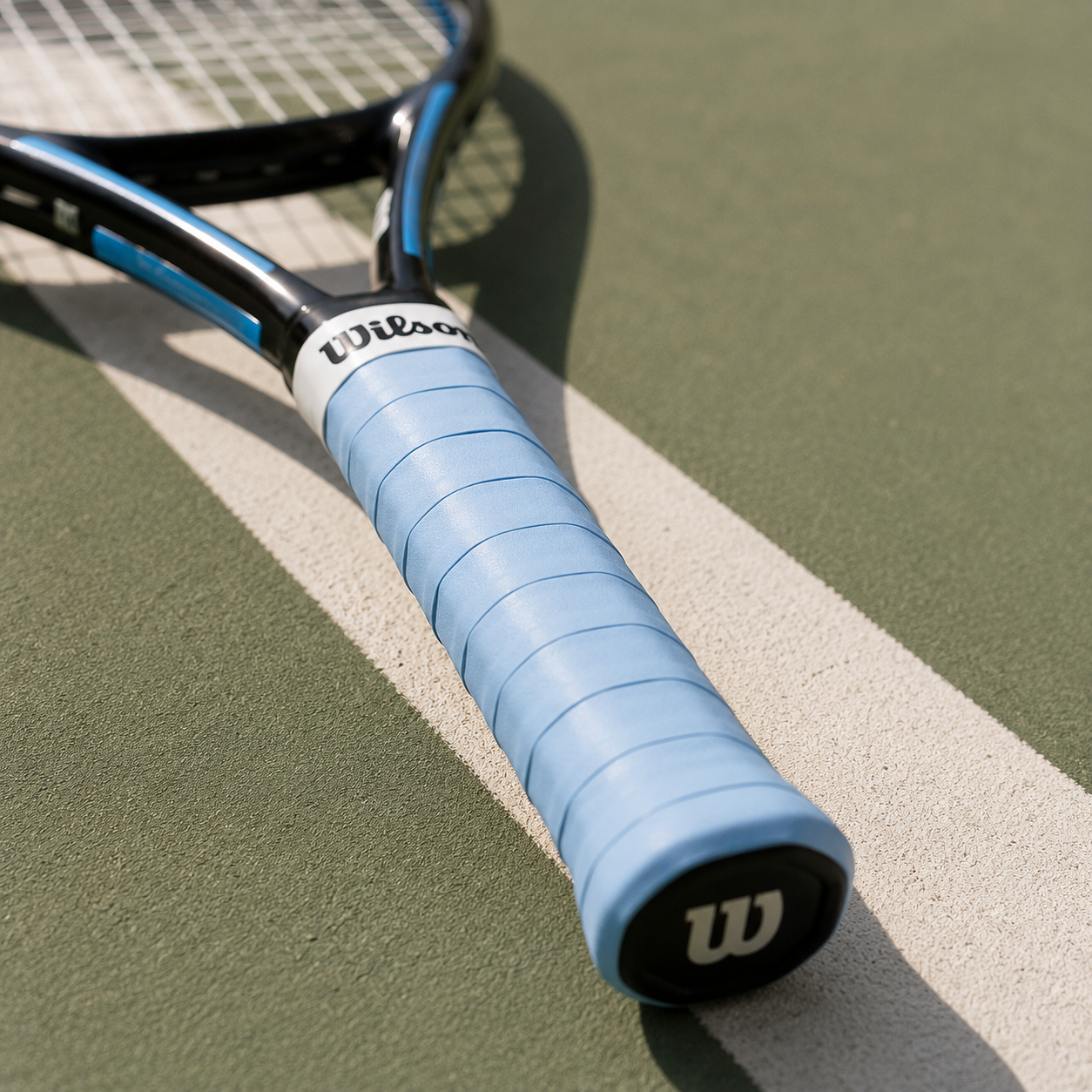 Premium tennis overgrip tape set with soft cushioned feel and textured non-slip surface for everyday court use