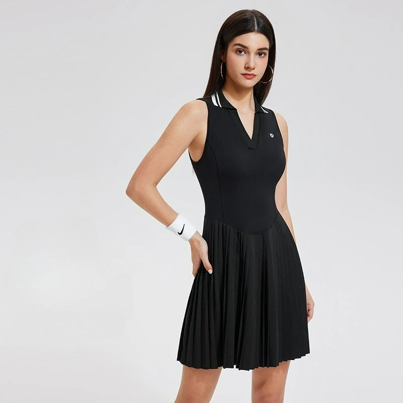 Professional women's tennis dress designed for movement comfort and elevated tennis lifestyle wear